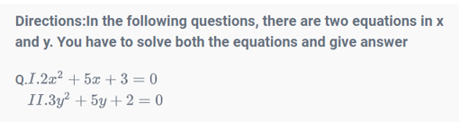 Quadratic Equations 9th Question