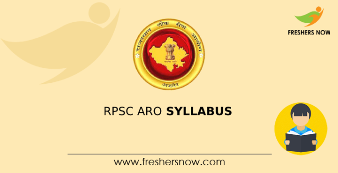 RPSC ARO Syllabus