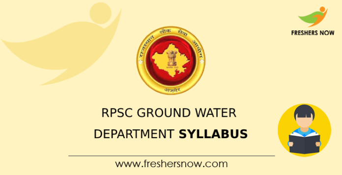 RPSC Ground Water Department Syllabus