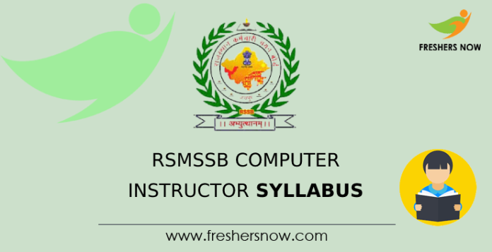 RSMSSB Computer Instructor Syllabus
