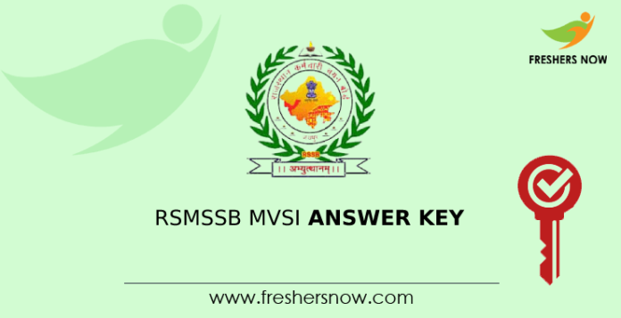 RSMSSB MVSI Answer Key