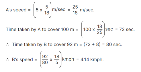 Races and Games-12th-Question with explanation