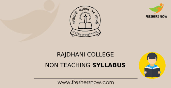 Rajdhani College Non Teaching Syllabus