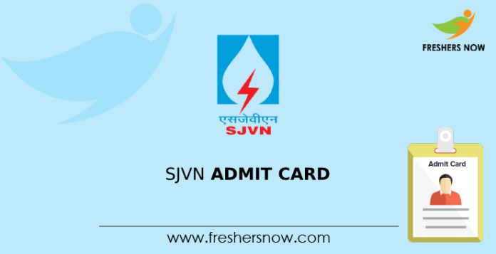 SJVN Admit Card