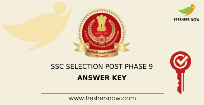 SSC Selection Post Phase 9 Answer Key