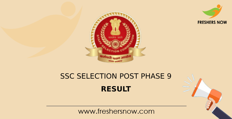 SSC Selection Post Phase 9 Additional Result 2023 (Out) | Cut Off