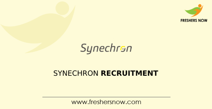 Synechron Recruitment