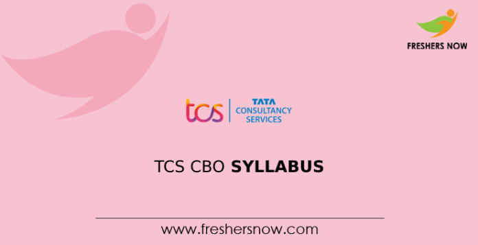 TCS CBO Syllabus