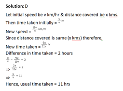 Time and Distance-6th-Question-Explanation