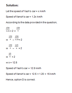 Time and Distance-7th-Question-Explanation