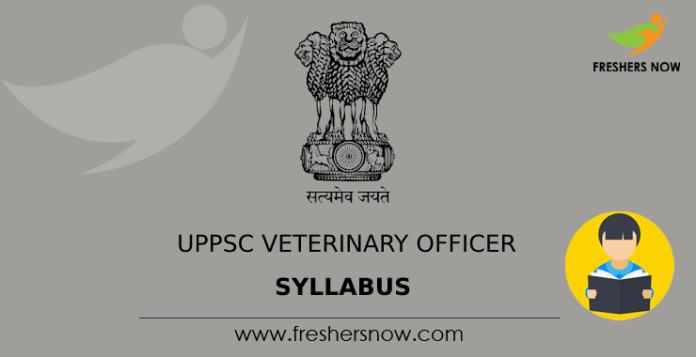 UPPSC Veterinary Officer Syllabus