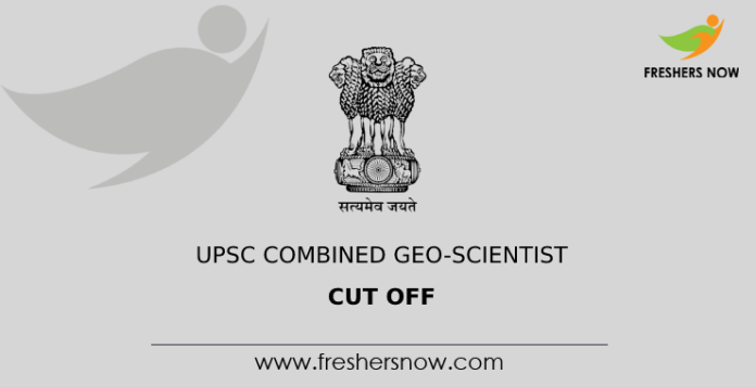 UPSC Combined Geo-Scientist Cut Off