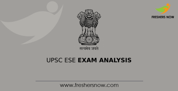 UPSC ESE Exam Analysis
