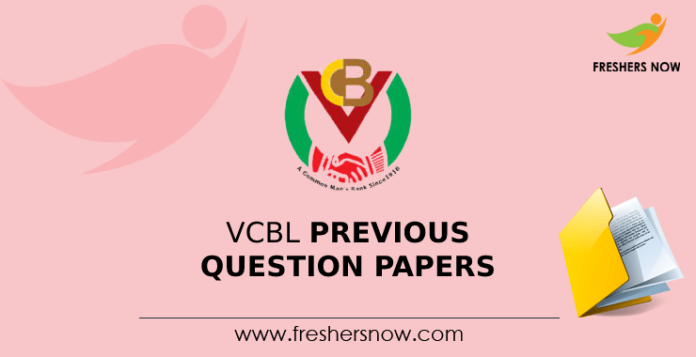 VCBL Previous Question Papers