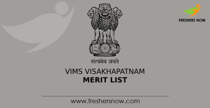 VIMS Visakhapatnam Selection List
