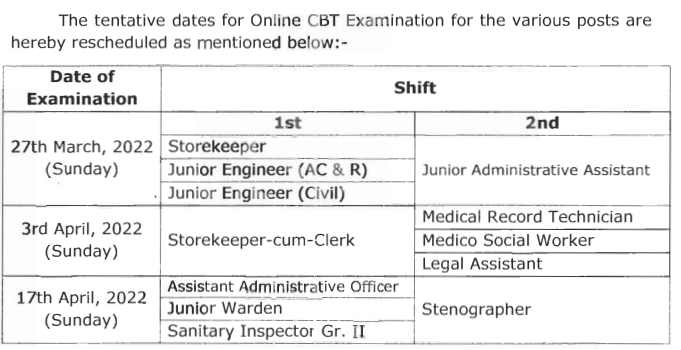 AIIMS Patna Exam Dates