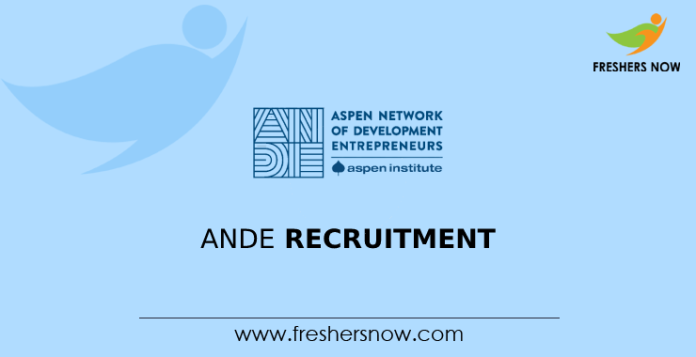 ANDE Recruitment