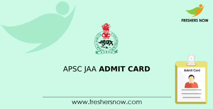 APSC JAA Admit Card