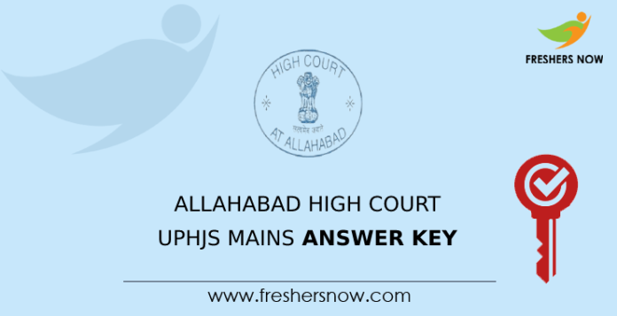 Allahabad High Court UPHJS Mains Answer Key