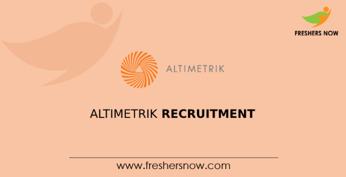 Altimetrik Recruitment