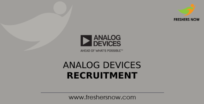 Analog Devices Recruitment