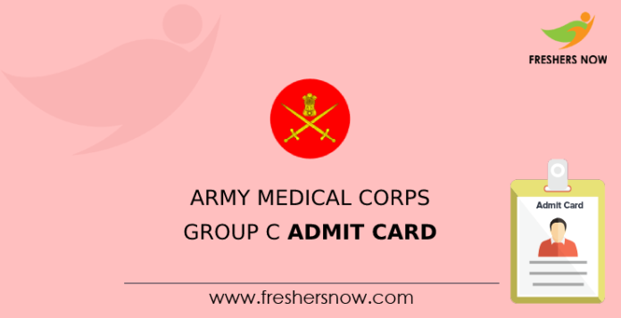 Army Medical Corps Group C Admit Card