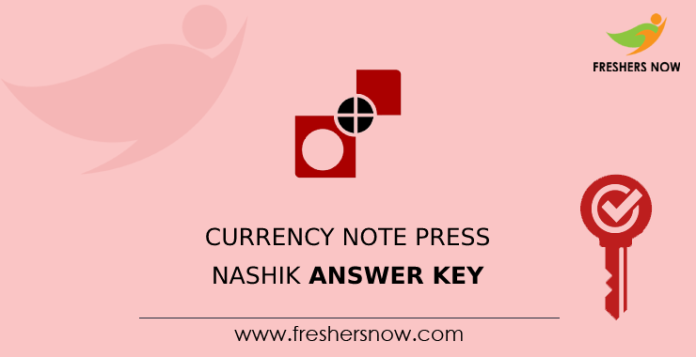 Currency Note Press Nashik Answer Key