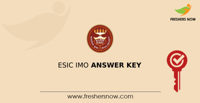 ESIC IMO Answer Key