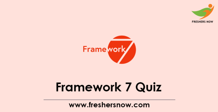 Framework 7 Quiz