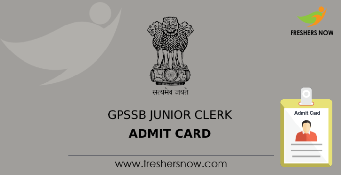 GPSSB Junior Clerk Admit Card