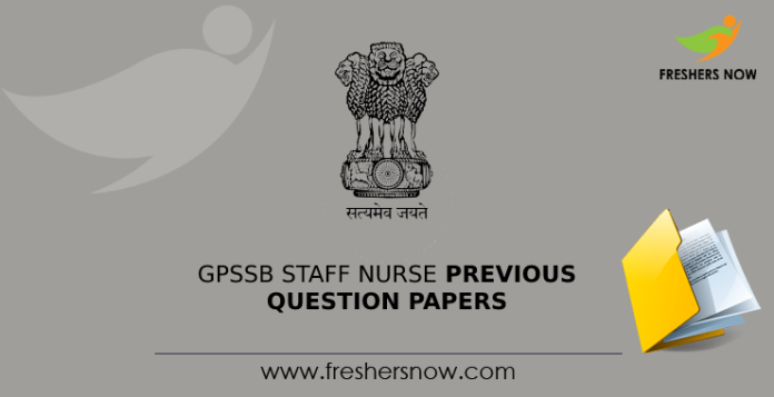 GPSSB Staff Nurse Previous Question Papers