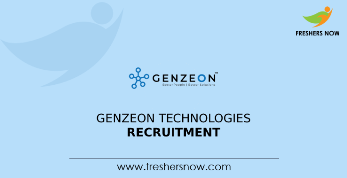 Genzeon Technologies Recruitment