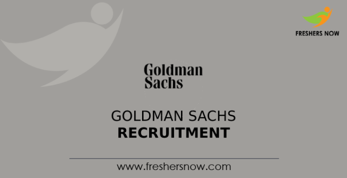 Goldman Sachs Recruitment