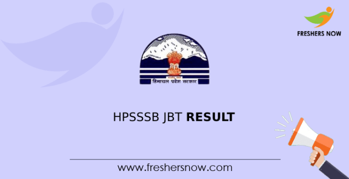 HPSSSB JBT Result