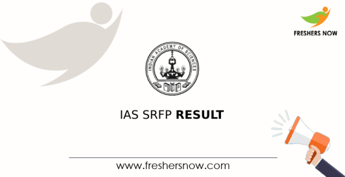 IAS SRFP Result