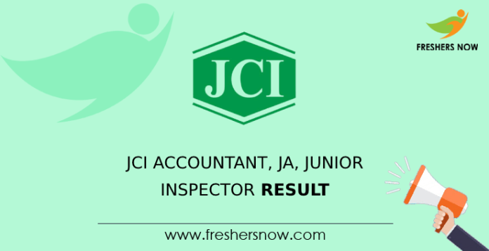 JCI Accountant, JA, Junior Inspector Result