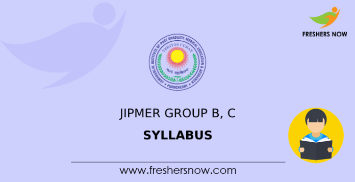 JIPMER Group B, C Syllabus