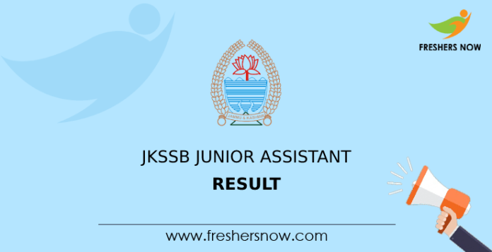 JKSSB Junior Assistant Result