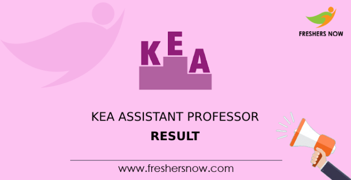 KEA Assistant Professor Result