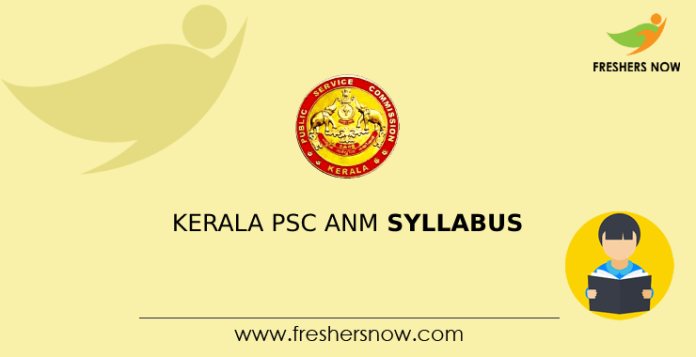 Kerala PSC ANM Syllabus