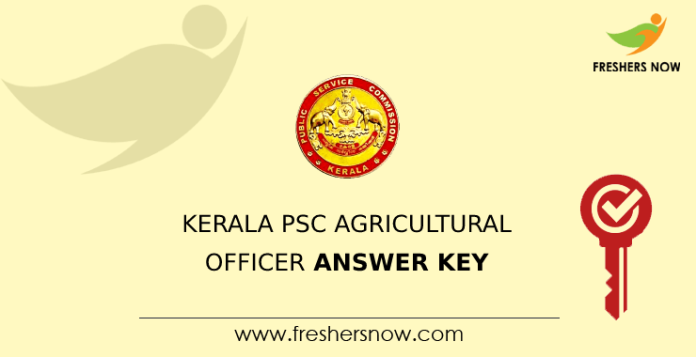 Kerala PSC Agricultural Officer Answer Key