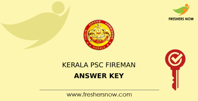 Kerala PSC Fireman Answer Key