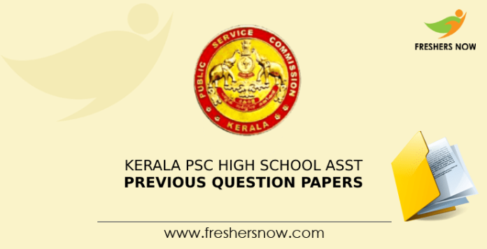 Kerala PSC High School Assistant Previous Question Papers
