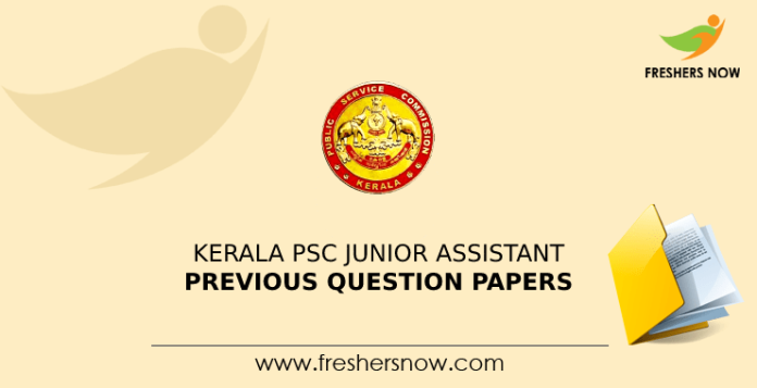Kerala PSC Junior Assistant Previous Question Papers