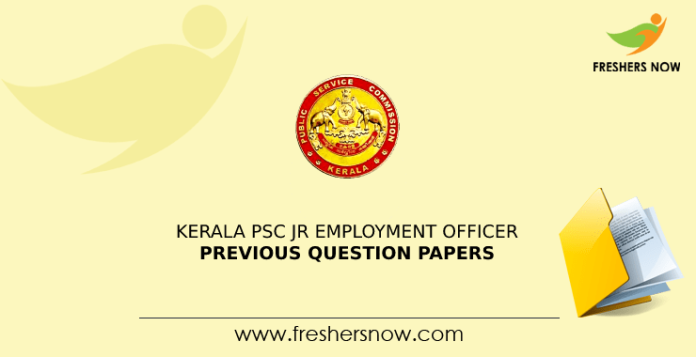 Kerala PSC Junior Employment Officer Previous Question Papers