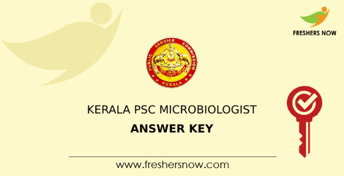 Kerala PSC MicroBiologist Answer Key