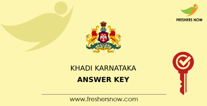 Khadi Karnataka Answer Key