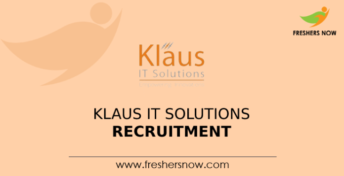 Klaus IT Solutions Recruitment