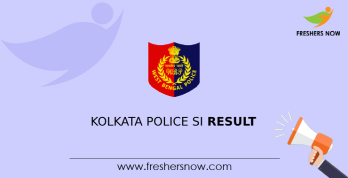 Kolkata Police SI Result 2024