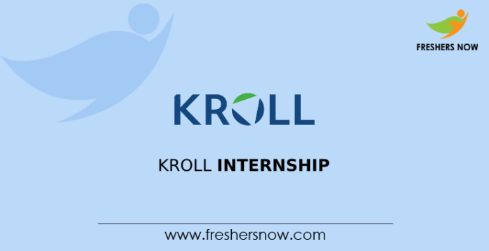 Kroll Internship